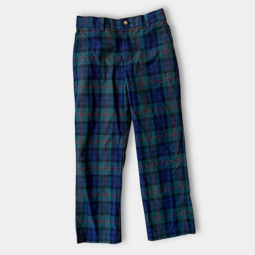 Vineyard Vines Boys Holiday Black Watch Pants Charleston Green 8